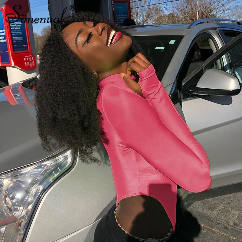 Simenual Neon Color Sexy Hot Bodysuit Bodycon Basic Long Sleeve Rompers Womens Jumpsuit 2019 Fashion Solid Streetwear Bodysuits Simenual Neon Color Sexy Hot Bodysuit Bodycon Basic Long Sleeve Rompers Womens Jumpsuit 2019 Fashion Solid Streetwear Bodysuits
