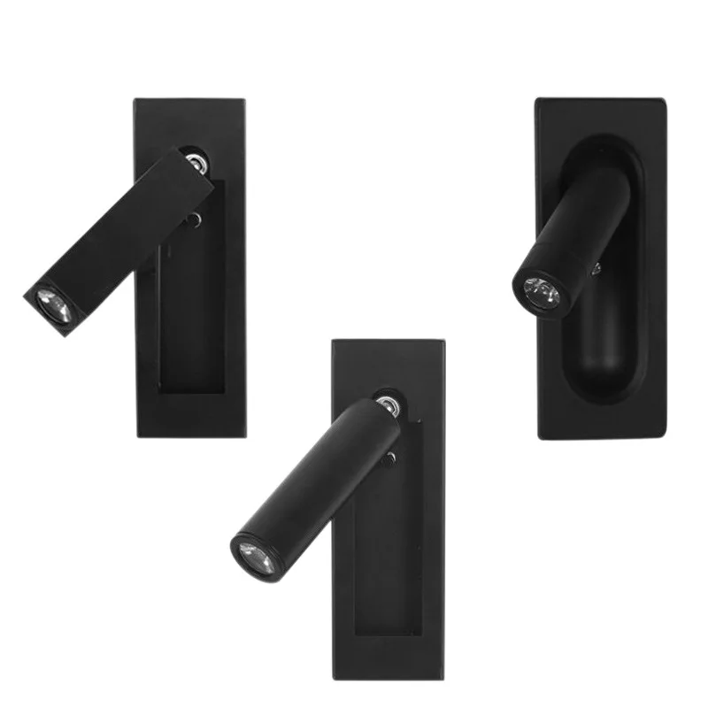 

Angle Adjustable LED Wall Light Fixtuers Aluminum Wall Sconce Bedroom Lamp Reading Living Room Bathroom Back Mirror Lights