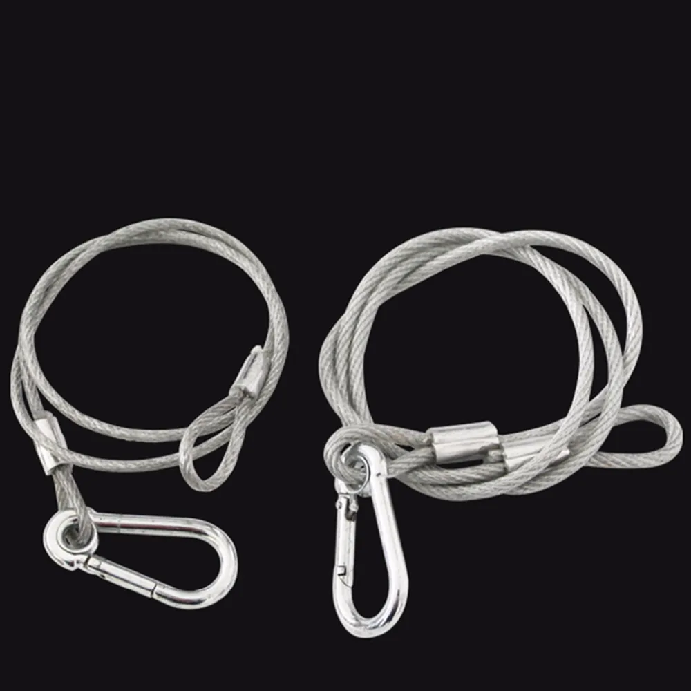 High quality 5mm 1000mm load 100KG Steel Wire for moving head light par light Safety Ropes