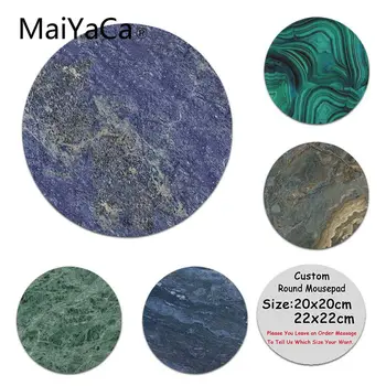 

MaiYaCa Anime Gold Indigo Malachite Marble Customized MousePads Computer Laptop Anime Mouse Mat Size for 20x20cm Mousepad