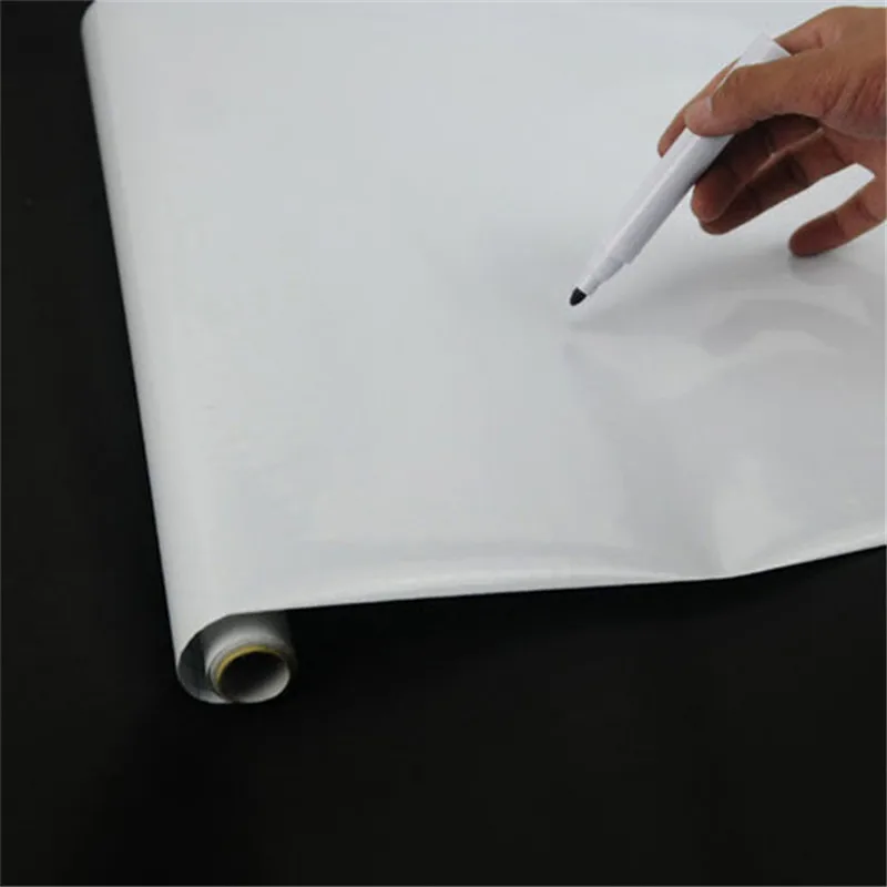 Removable Whiteboard White Blackboard PVC Sticker Chalkboard Wall