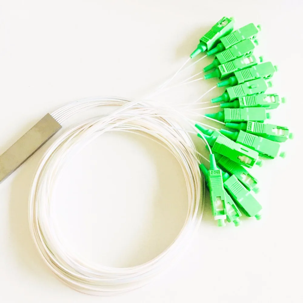 

30PCS 1x16 SC APC connector 0.9mm Mini Module PLC Optical Fiber Splitter
