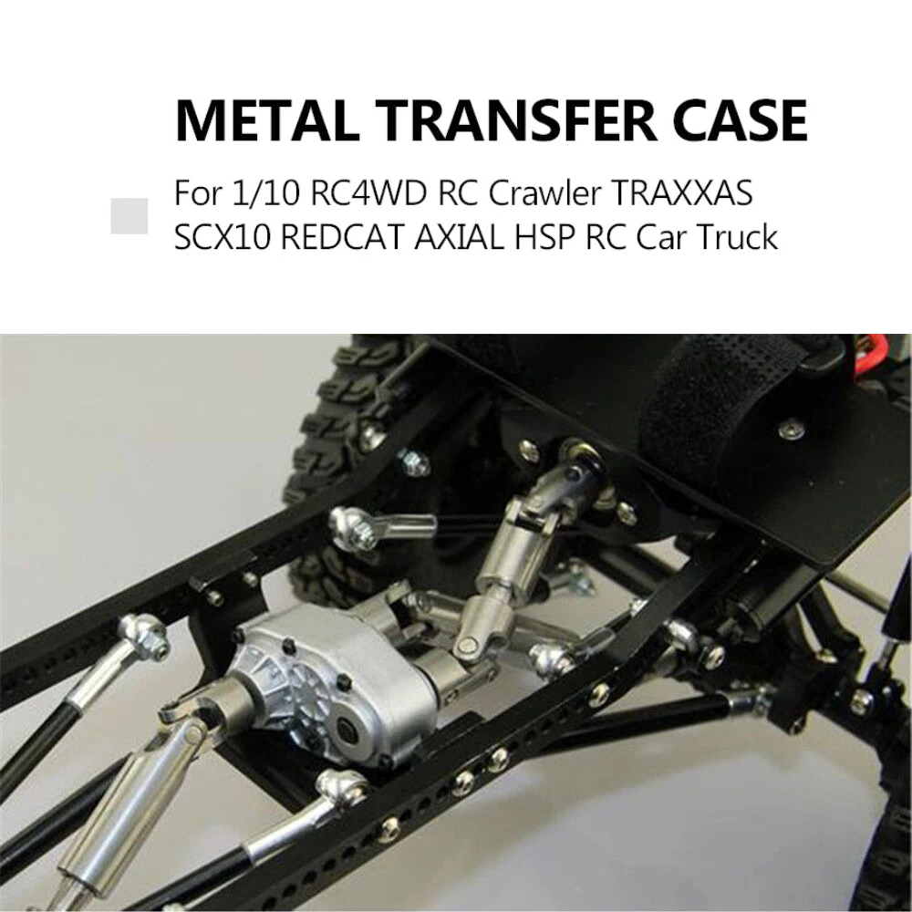 

DIY Parts Metal Transfer Case with 72mm Mount for 1/10 RC4WD RC Crawler TRAXXAS SCX10 D90 REDCAT AXIAL HSP RC Car Truck