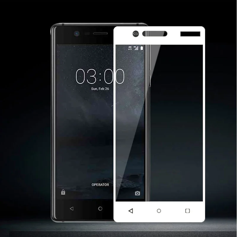 Полное покрытие закаленное стекло для Nokia 2 3 5 6 Защита экрана 1 2018 Защитное