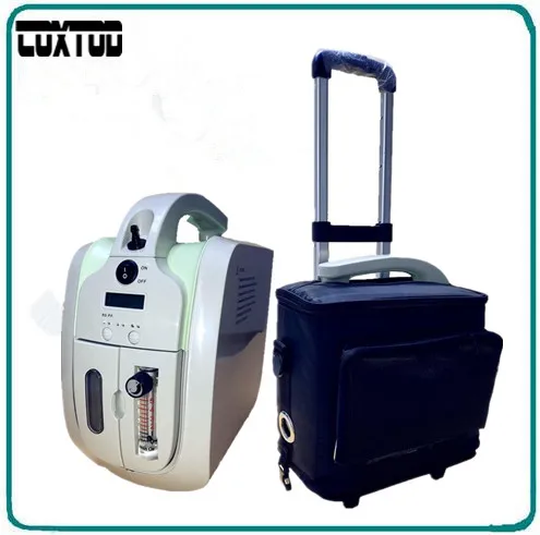 

COXTOD Oxygen Concentrator with Battery Trolley Carry bag Car adaptor oxygen generator concentrator oxygen bar air purifier