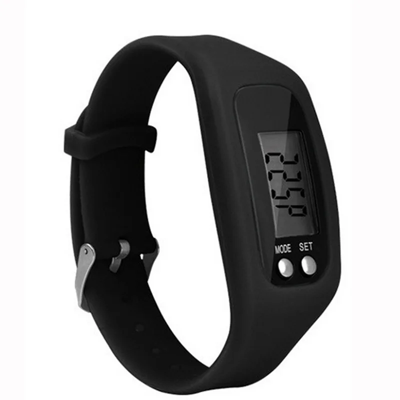 1Pcs Electronic Waterproof Digital LCD Run Step Pedometer Portable