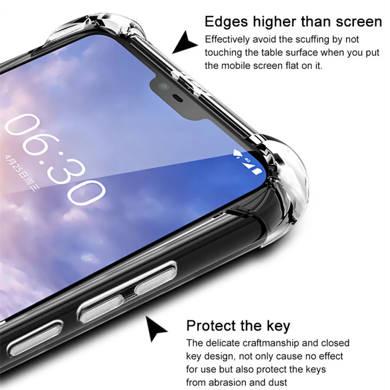 Чехол для Nokia 2 1 3 5 7 Plus X5 X7 Мягкий противоударный чехол X6 6 8 9 & 2018 Air силиконовый
