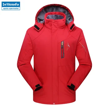 

Men ski jacket Mountain Thicken Plus Size Fleece Ski-wear Waterproof Hiking Outdoor Snowboard Jacket Windproof Snow Jacket