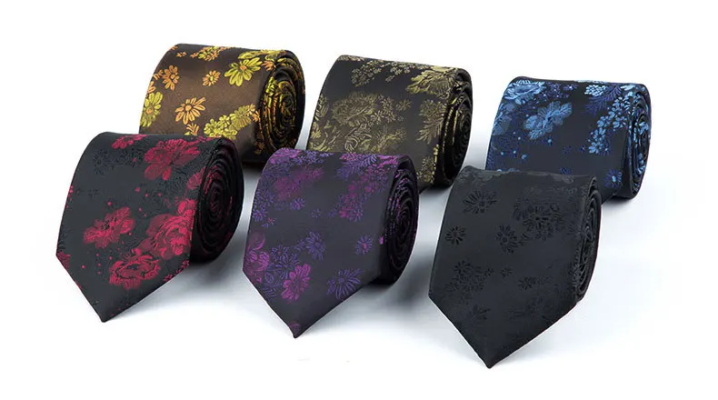 Veektie тонкий 7,5 см Для мужчин s Галстуки для Для мужчин Мода китайский Стиль цветочный Галстуки Gravata жаккардовые галстук свадебный смокинг