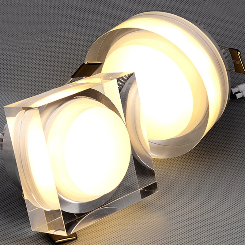 

POTENCO 5730 Led Downlight Crystal Chandeliers Ceiling Lighting Surface Mounted Downlight Home Decor LED Spotlight Ceiling Lamps