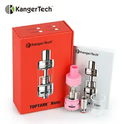 100% Оригинальный бак kangertech TopTank Nano Clearomizer 3,2 мл E-juice емкость сверху и снизу наполнение Kanger Расходная цистерна нано распылитель