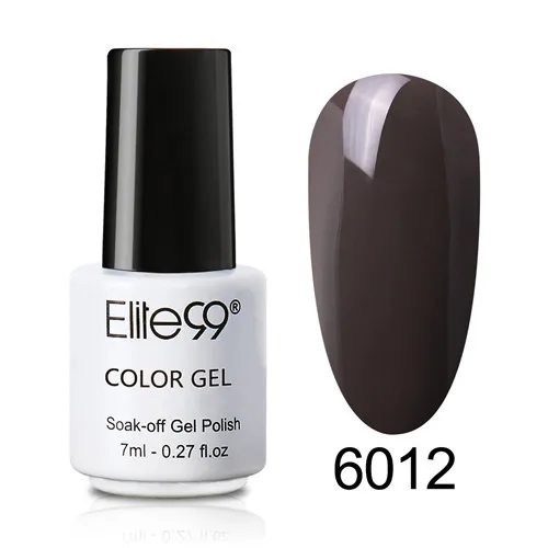 Elite99, белый флакон, 7 мл, одношаговый Гель-лак для ногтей, дизайн ногтей, УФ светодиодный лак, отмачиваемый, Гель-лак для наращивания ногтей - Цвет: 6012
