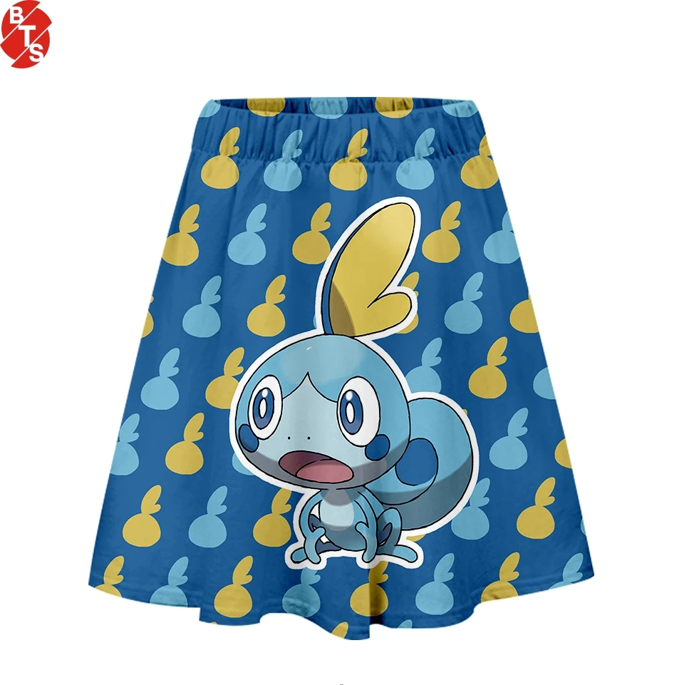 Pokemon Sword and Shield 3D Printed Skirts for Women Fashion Streerwear Hot Sale Short Skirts 2019 harajuku Wear for Summer