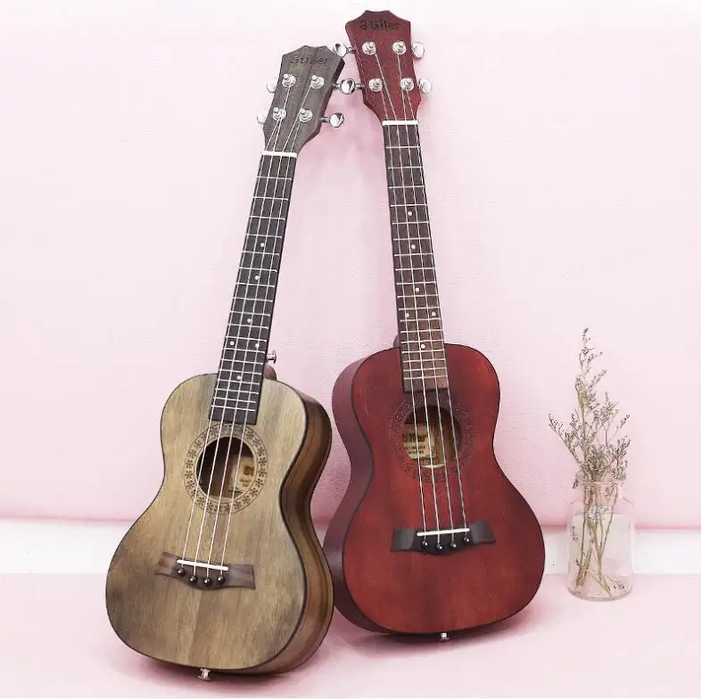 

23 inch ukulele mahogany four-string small guitar for beginners custom free shipping