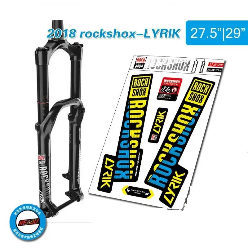 2018 ROCK SHOX LYRIK MTB вилка наклейка для горного велосипеда передняя наклейка|Наклейки