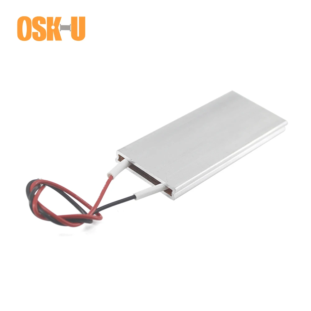 

48V Thermostat PTC Heating Element 270 Celsius Degree 70x30x6mm Constant Temperature Electric Heater Plate Wattage 40-120W