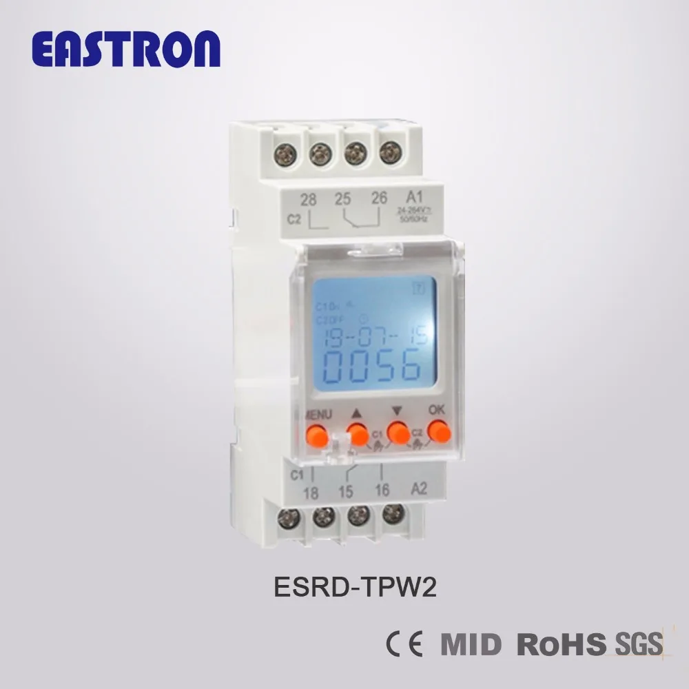 

Double Channel Digital Weekly Time Switch ESRD-TPW2