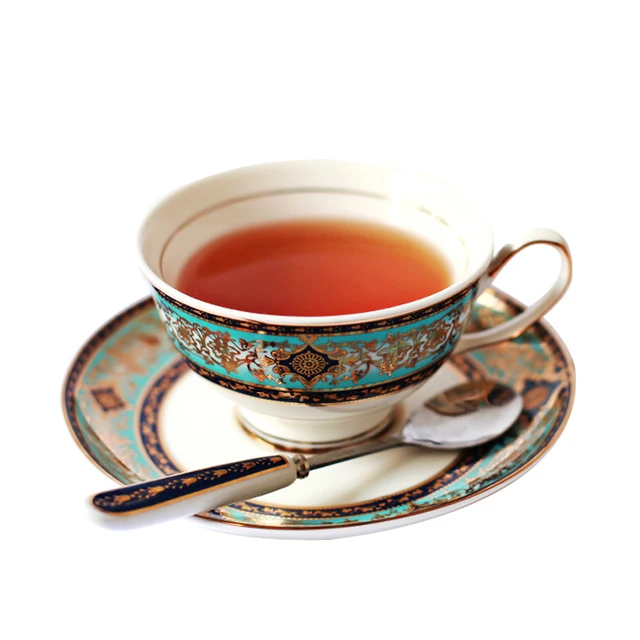 Ceramic European coffee cup dish set home luxury luxury English