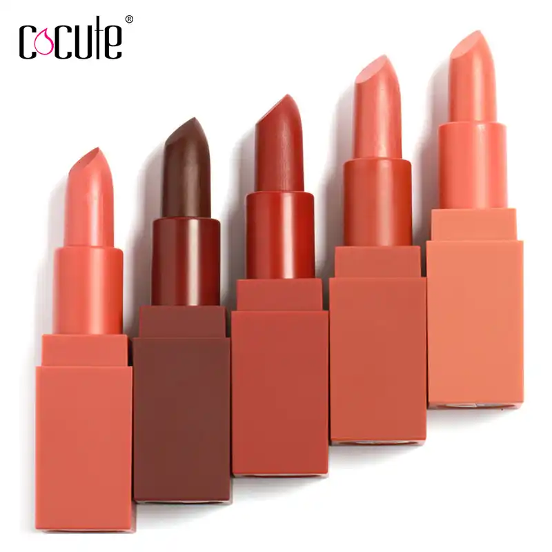Dark Red Brown Matte Colors Lipstick Velvet Waterproof Long Lasting Matte Lipstick Cosmetic Lips Matte Rouge A Levre Mat