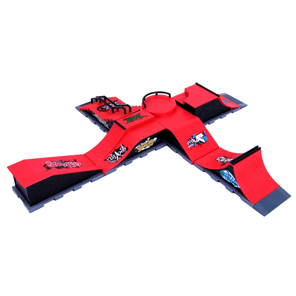 discounted Mini Finger Board Skateboard Ramp Boy Kids Child Party Toy Birthday Gift C#