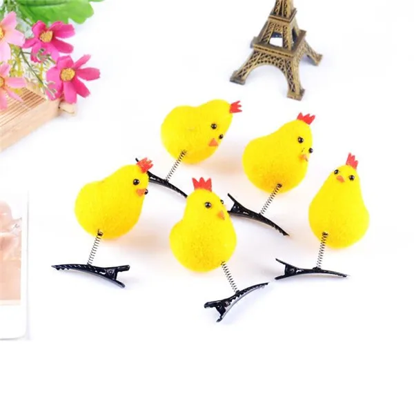 Little Yellow Chicken Hair Clip Fun Make up Decoration - 12