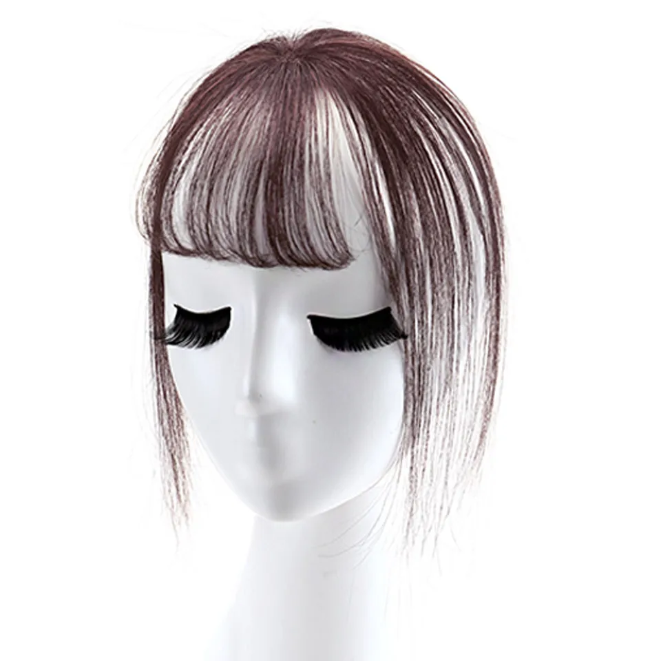 JINKAILI WIG Bangs Invisible Synthetic Heat Resistant Sea Head ReplacementWig Female Short Fake Hair Bangs Women Hair Pieces