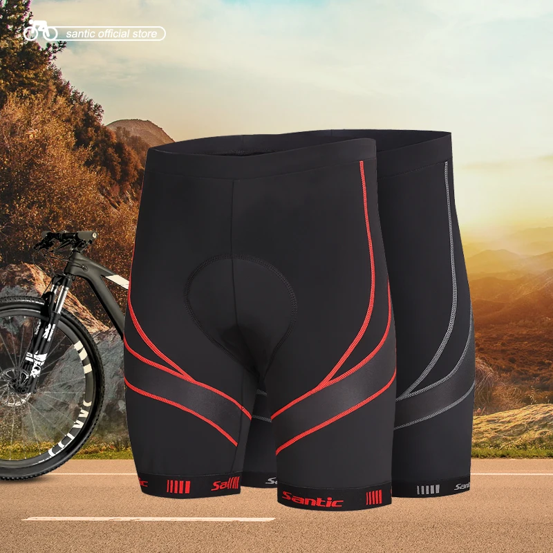 Мужские шорты Santic для шоссейного велосипеда MTB, противоскользящие 4D Coolmax, мягкие велосипедные шорты, одежда для велоспорта, шорты для триатлона