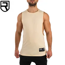 Новинка, майка без рукавов из хлопка для бодибилдинга, мужская спортивная одежда, повседневная одежда для тренировок, фитнеса, майка Стрингер, мужская майка