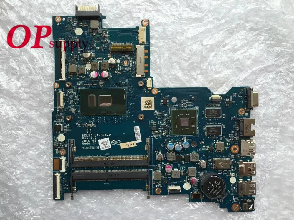 LA D704P подходит для HP 15 AY AC материнская плата ноутбука BDL50 REV: 1 0 I5 6200U