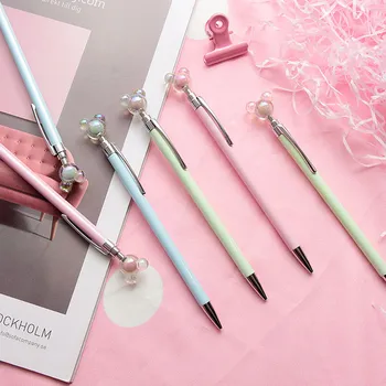 

Bear Cartoon Crystal Mouse Cap Mechanical Pencil Student Pencil Automatic Pen For Kid School Office Supply Escolar Papelaria