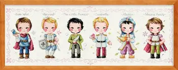 

Gold Collection Counted Cross Stitch Kit Prince Collection Snow White Rapunzel Mermaid Cinderella Sleeping Beauty SO
