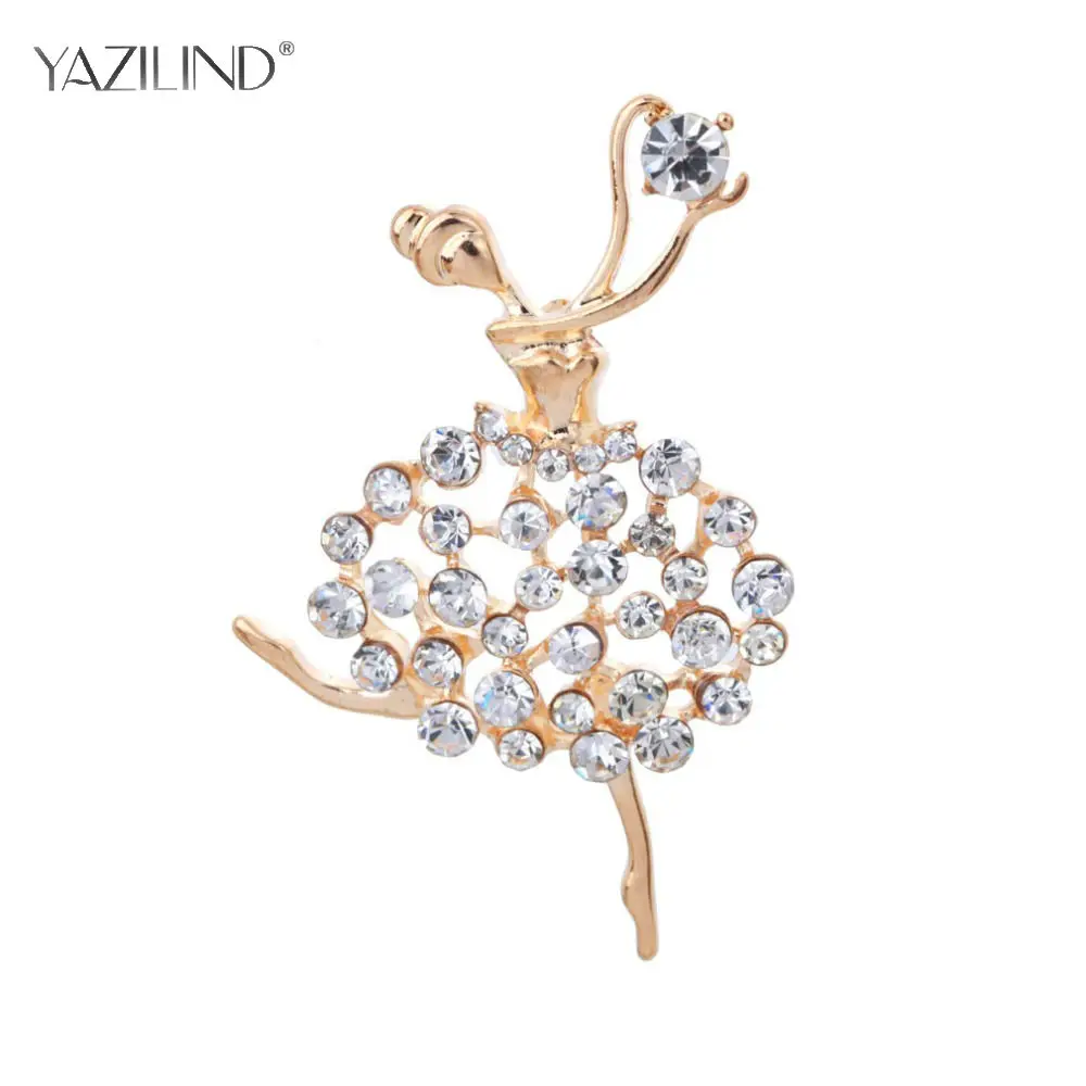 2017-New-small-fragrant-wind-scarf-pin-jeweled-brooch-Ballet-dancing-girl-brooches-for-woman-pin