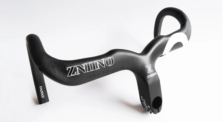 ZNIINO 2018 новый белый матовый полный углеродного волокна Интегрированный Дорожный велосипед руль велосипеда ручка изогнуты панелей с