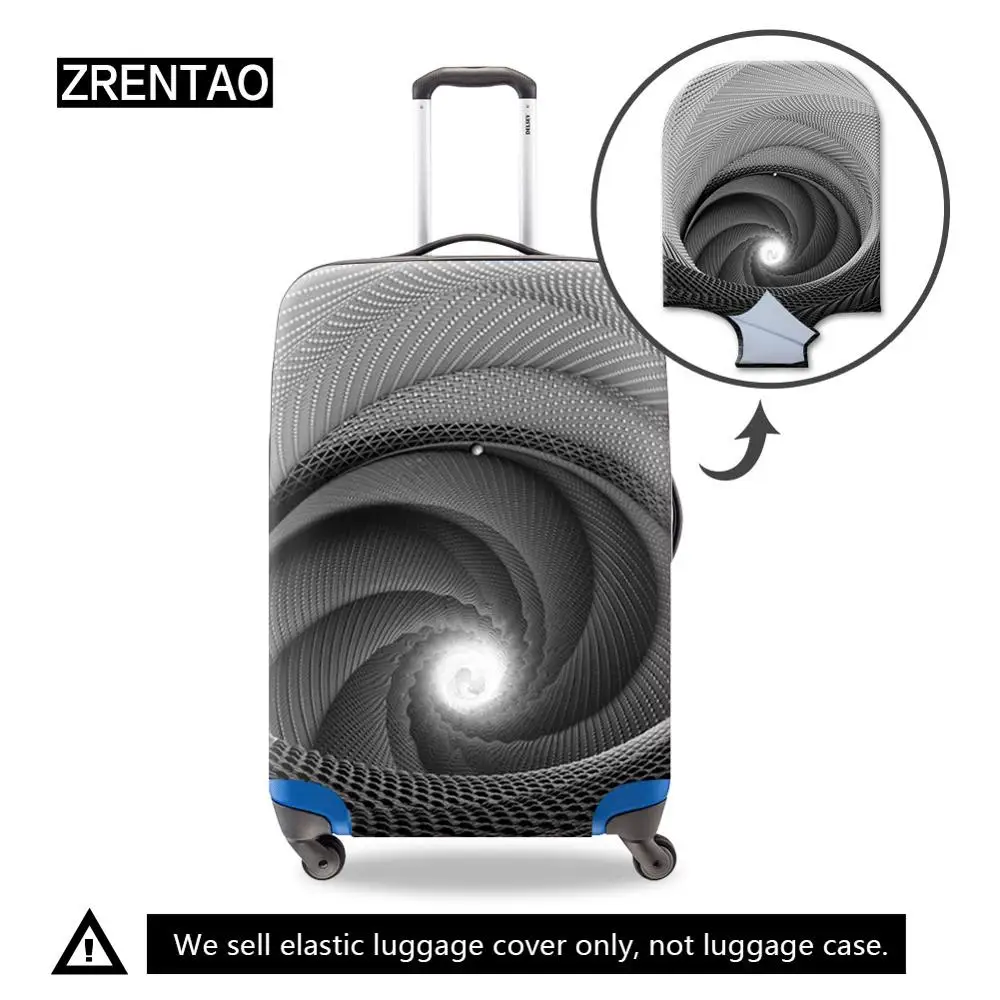 gray luggage cover