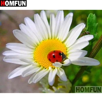 

HOMFUN Full Square/Round Drill 5D DIY Diamond Painting "Chrysanthemum" 3D Diamond Embroidery Cross Stitch Home Decor A19963