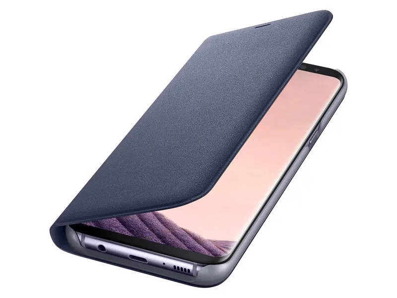 Светодиодный чехол для samsung Smart Cover чехол для телефона EF-NG955 для samsung Galaxy S8 S8+ S8 Plus функция сна карман для карт