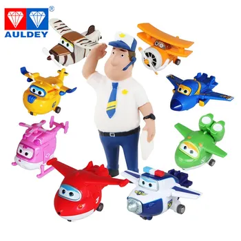 

AULDEY Super Wings High Quality Slow Logistics Mini TODD PAUL JEROME DONNIE ASTRA MIRA Deformation Action Figures Children Toys