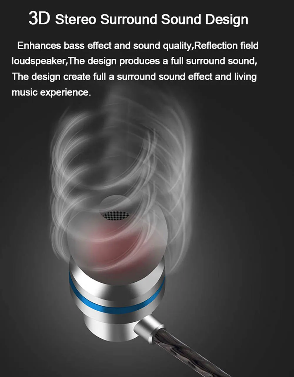 TOMKAs In-Ear Earphones Special Edition Headset Clear Bass Earphones With Microphone 5 Colors Metal Heavy Bass Headphones