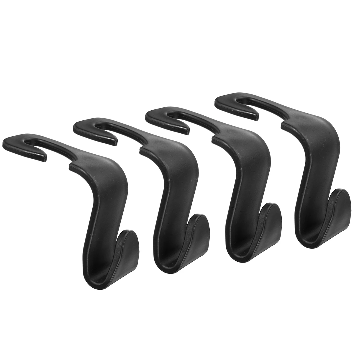 4pcs Auto Headrest Seat Vehicle Universal Hanger Clips Car Truck Purse Coat Bag Beige Seat Holder Headrest Organizer Hooks