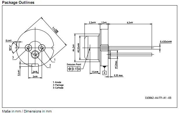 PLTB450B 445nm 450nm синий лазерный диод 1600 мВт TO18 5,6 мм