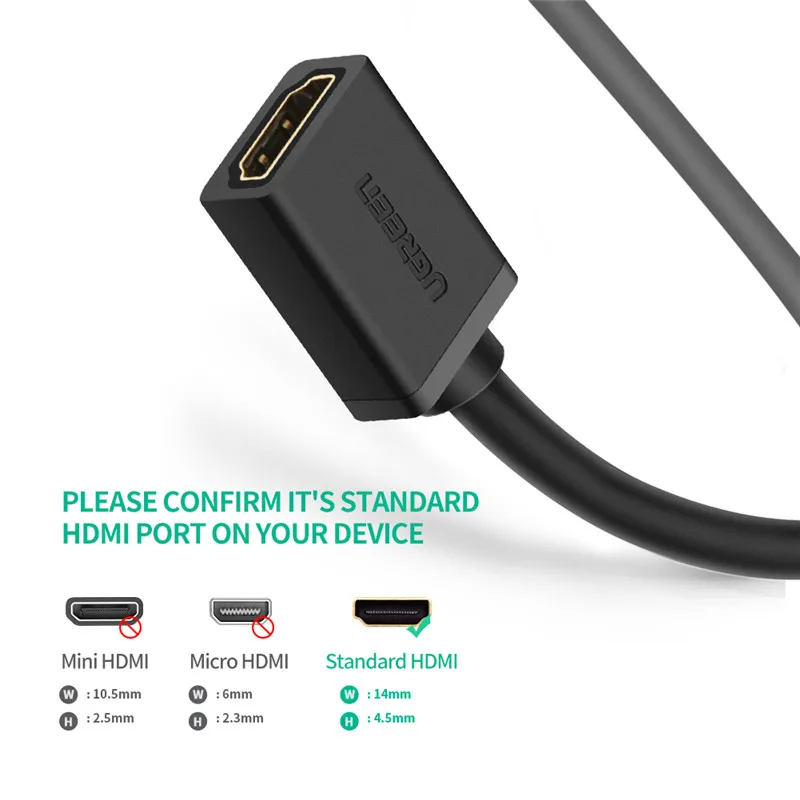  UGREEN Micro HDMI to HDMI Adapter, Male to Female