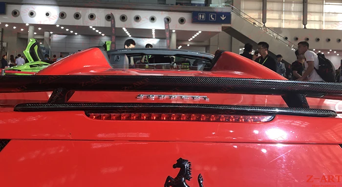 Z ART заднее крыло из углеродного волокна для Ferrari 458 высокое качество задний