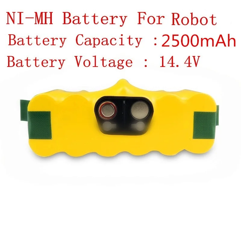 14.4V 2500mAh Ni-MH Battery  for iRobot Roomba 620 500 510 520 530 540 550 560  610 630 650 660 760 780 790