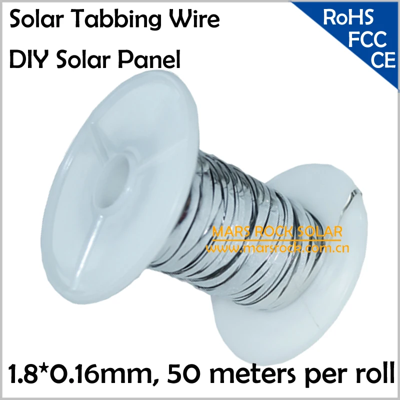 50 метров 2x0,15 мм или 1,8x0,16 мм проволока для солнечных батарей, солнечная сварочная проволока, Солнечная Соединительная проволока для Солнечная батарея своими руками