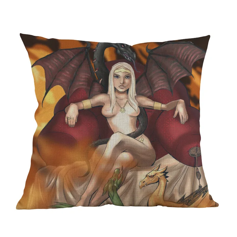 Игра престолов матушка драконов Дейенерис Таргариен сексуальный моделирующий чехол для подушки для дома, дивана, декоративная наволочка, новинка, распродажа