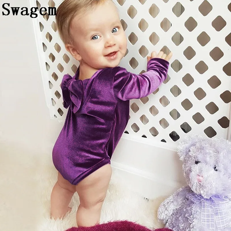 Lucky Child Bodie Suit Infant Girls Velvet Dancing Jumpsuit Autumn Long