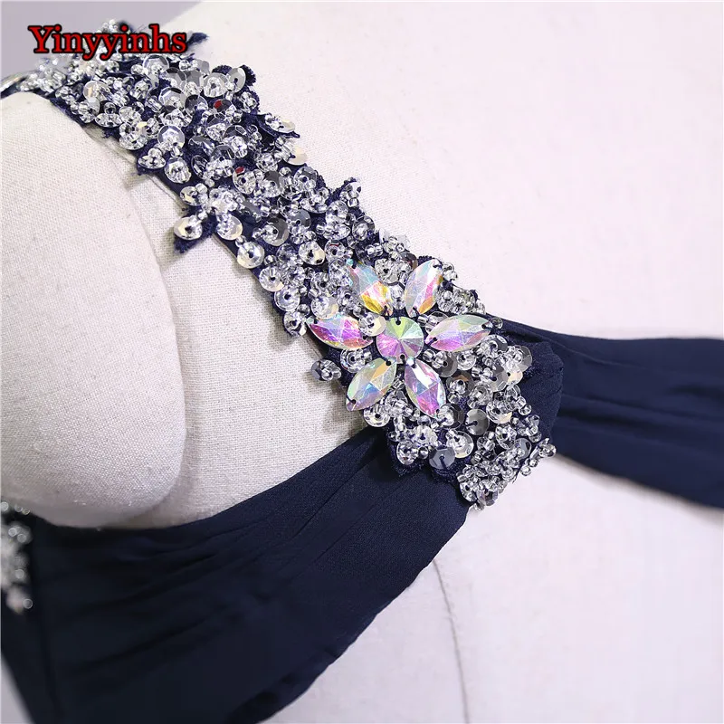 Yinyyhs-Navy-Sexy-Backless-Beaded-Long-Evening-Dress-New-Arrival-One-Shoulder-Formal-Chiffon-Dresses-CGT225 (4)