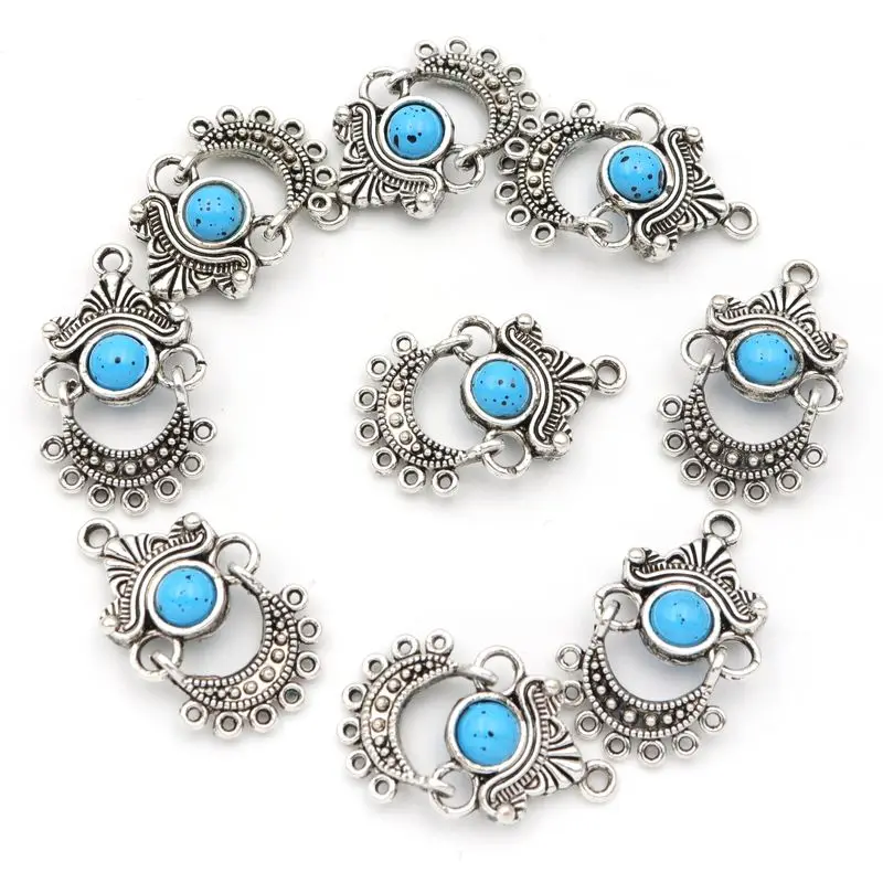 Серьги подвески из тибетского серебра 30 х18 мм 5 шт.|for jewelry making|for jewelryaccessories for making |