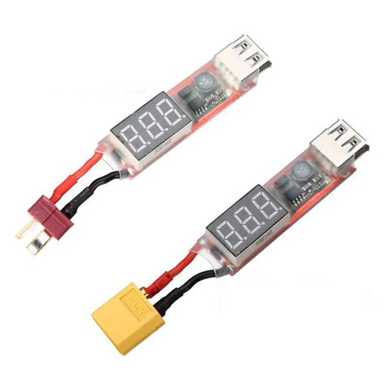 2 S-6 S Lipo-usb-преобразователь мощности адаптер w/цифровой дисплей 5 V 2A RC Запасные части для RC вертолет Дрон батарея запчасти