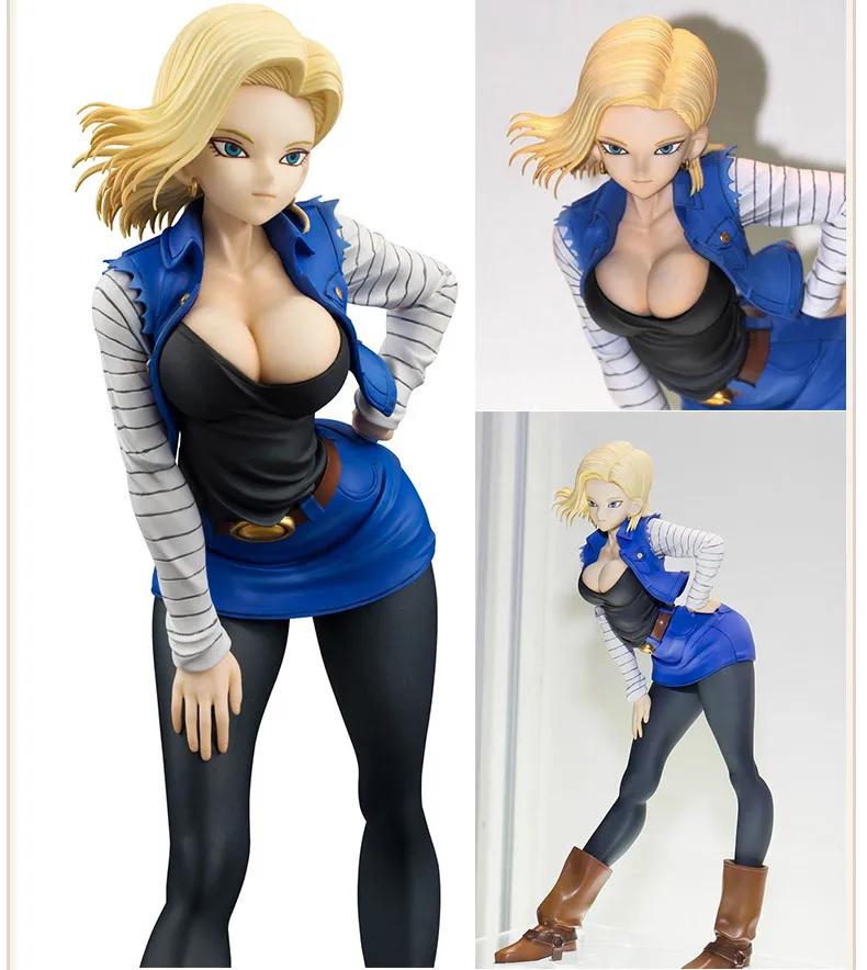Dragon Ball рисунок Dragonball Z Супер Saiyan 2 Рисунок Android 18 лазурь MH DGB DBZ действие figuras| |